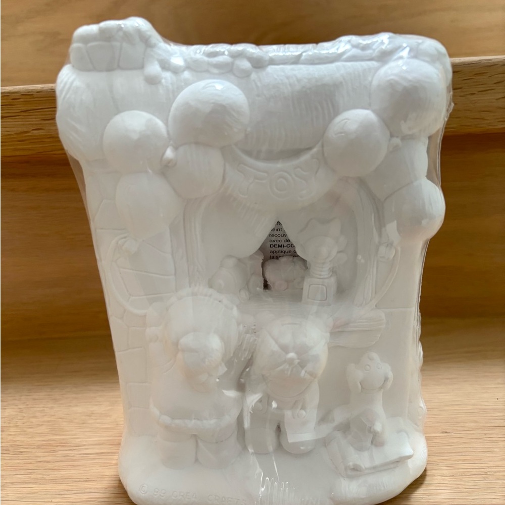 California Creations 94621 Window Shopping - Ready To Paint Ceramic Village